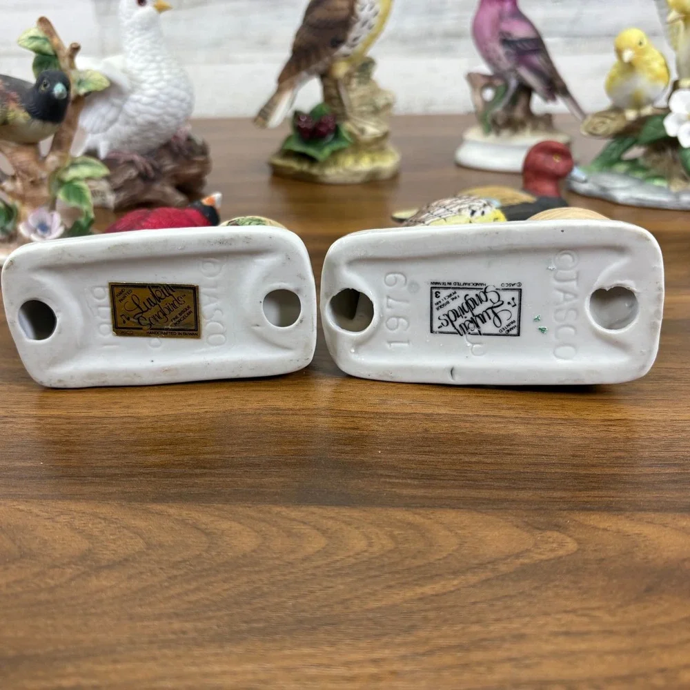 Vintage Porcelain Birds Lefton. Canary by Andrea Luvkin Songbirds &‎ more Qty 11